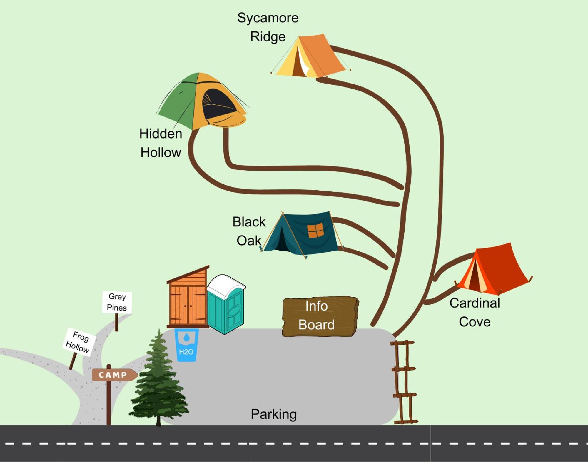 Cardinal Cove Campsite At Hocking Vacations - Tent Not Included 洛根 外观 照片